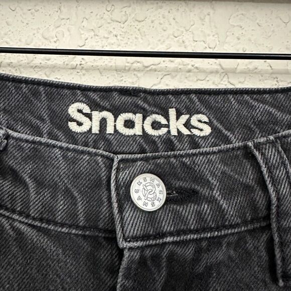 SNACKS by MOTHER High Waisted Slit Heel Jeans Wedge Mouth Watering - Picture 9 of 16